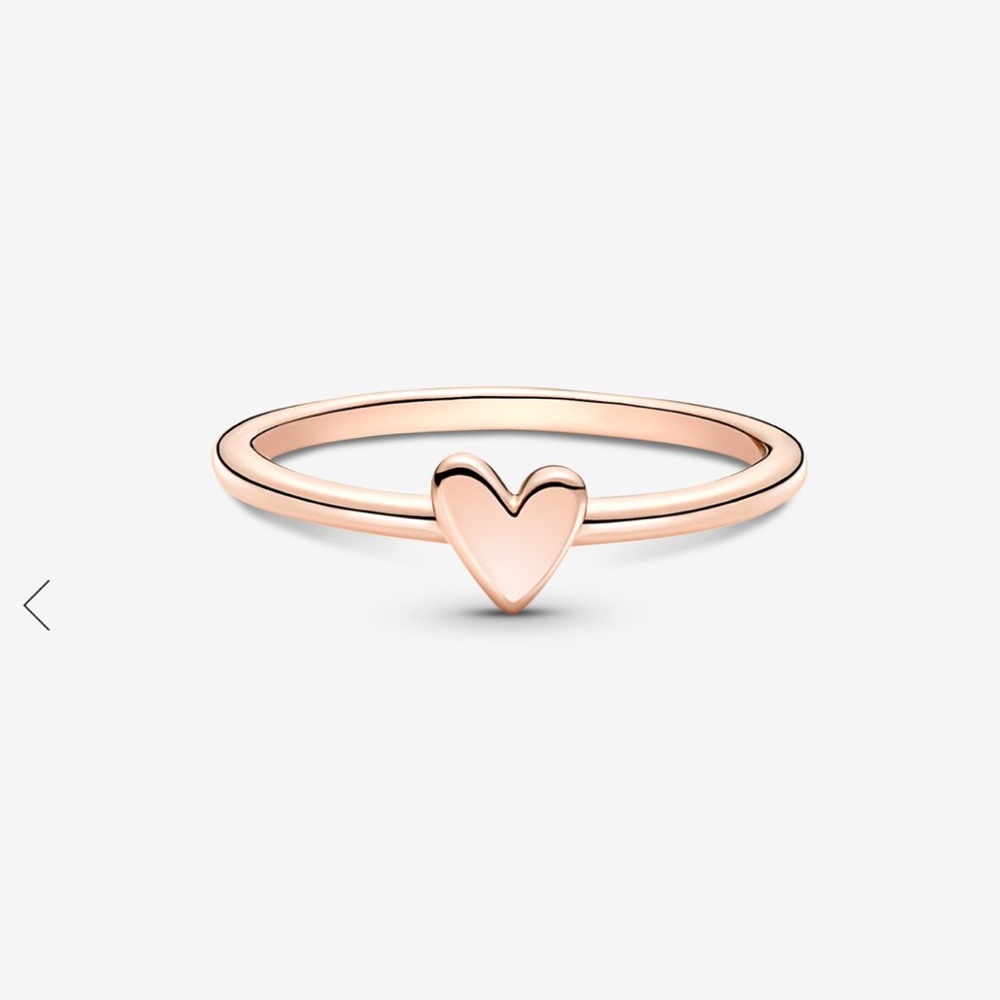 Pandora freehand heart ring
